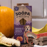 Soopa Senior Dental Sticks - banános és sütőtökös fogtisztító rúd 100g (SO-921033)