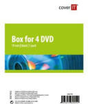 Connect IT COVER IT borító 4db DVD-hez 19mm fekete 5db / csomag (27011P5)