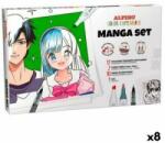 ALPINO Set de Carioci Alpino Manga Color Experience (8 Unități)