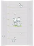 CEBA Pad de infasat 2 colturi cu placa fixa (50x80) Comfort Zebra gri (AGSW-212-002-260) Saltea de infasat