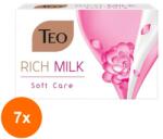 Teo Set 7 x Sapun Teo Rich Milk Soft Care, 90 g