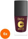 Delia Cosmetics Set 6 x Oja Coral 517 Cherry Bomb 11 ml
