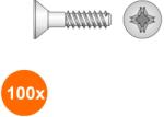 Schaefer-Peters Set 100 x Surub Cap Tesit Pentru Termoplaste Inox A2-4.0 X 16 (COR-100xX0329416S)