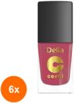 Delia Cosmetics Set 6 x Oja Coral 513 Coraline 11 ml