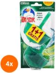 DUCK Set 4 x Odorizant Toaleta Duck Aqua Green 4 in 1 Pine, 1 + 1 Gratis (ROC-4xJWMRA00088)