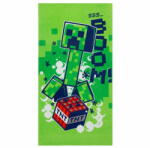  sarcia. eu Minecraft Asciugamano verde, asciugamano in cotone 70x140 cm