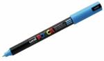 uni Marker Uni PC-1MR Posca 0.7 mm, Varf Fin Metalic, Light Blue, CC8