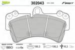 VALEO set placute frana, frana disc VALEO 302043 - centralcar