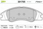 VALEO set placute frana, frana disc VALEO 301705