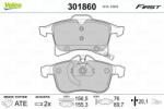VALEO set placute frana, frana disc VALEO ESSENTIAL 301860 (301860)