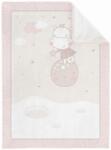 KikkaBoo Pătură moale pentru bebeluși cu sherpa KikkaBoo Hippo Dreams, 110 x 140 cm (31103020136) Lenjerii de pat bebelusi‎, patura bebelusi