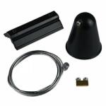LEDvonal Track light sín függeszték szett , 3 fázisú , 4 pólusú , fekete (FD6251)