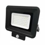 OPTONICA LED reflektor , 30 Watt , Ultra Slim , SMD , mozgásérzékelős , természetes fehér , fekete ház, Optonica (5860)