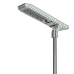 LEDISSIMO Utcai LED lámpatest , napelemes , mozgásérzékelős , SMD , 100 Watt , 180 lm/W , hideg fehér , IP65 (412687)
