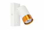  LED lámpa , oldalfali , GU10 foglalattal , arany, fehér , KLEMENS (4500)