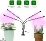 LEDISSIMO Növénynevelő LED lámpa , 4 karos , 15 Watt , USB , csiptethető , dimmelhető , időzíthető , IP44 , LEDISSIMO GROW (418016)