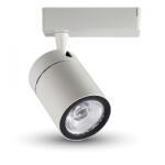 V-TAC Sínes LED lámpa , track light , 3 fázisú , 4 pólusú , 35 Watt , meleg fehér , fehér (1255)