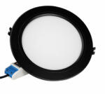Mi-Light RGB-CCT LED panel , 12W , süllyesztett , kerek , fekete , dimmelhető , színes, állítható fehér színárnyalat , SMART , Miboxer (Mi-Light) , FUT066-B (FUT066-B)