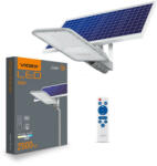 Videx Utcai LED lámpatest , napelemes , 100W , természetes fehér , időzíthető , távirányítóval , IP65 , VIDEX , Lana (VLE-SLSO-305)