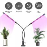 LEDISSIMO Növénynevelő LED lámpa , 2 karos , 8 Watt , USB , csiptethető , dimmelhető , időzíthető , IP44 , LEDISSIMO GROW (417996)