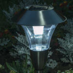 LEDvonal Led lámpatest , napelemes , földbe szúrható , kültéri , hideg fehér , 67 cm , IP44 (317155-uk)