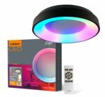 Videx LED lámpatest , mennyezeti , 72W , RGB , CCT , dimmelhető , fekete , távirányítóval , VIDEX , EDGE (VLE-ERC-RGB-72B)