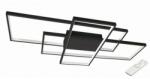  LED lámpatest , mennyezeti , 90 x 50 cm , 126W , CCT , dimmelhető , fekete , Galaxis Hidra (2676)
