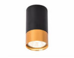  LED lámpa , mennyezeti , GU10 foglalattal , arany, fekete , KLEMENS (4508)