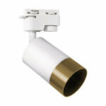 STRÜHM Sínes LED lámpa , track light , 1 fázisú , 2 pólusú , GU10 foglalat , fehér /arany , STRÜHM , PUZON (04283)
