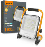 Videx Hordozható LED reflektor , munkalámpa , akkumulátoros , 50W , természetes fehér , dimmelhető , billenthető , IP65 , VIDEX (VL-F2A-505)