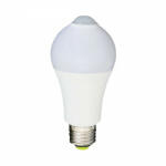 OPTONICA LED lámpa , égő , mozgásérzékelővel , E27 foglalat , 7W , hideg fehér (1710)