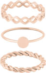 Troli Set de inele din oțel placate cu aur roz 50 mm - vivantis - 33,00 RON