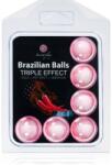 Secret play Brazilian 6 Balls Set Triple Effect ulei de masaj 24 g
