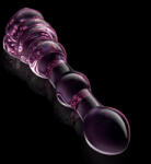 DreamToys Glaze Glass Rosebud Beaded Dildo Pink Dildo