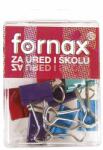 Fornax Binderkapocs 19mm, bc-30, 10 db műanyag dobozban, fornax színes (A-2310058) - pepita