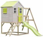 Wendi Toys Casuta de gradina cu platforma, tobogan si leagan, Lime Lodge, Wendi Toys