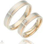 Újvilág Kollekció Fehér arany női karikagyűrű 56-os méret - H599/N/56-DB