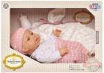 Luna Baby Dream: Csecsemőbaba pink ruhában kiegészítőkkel 35cm-es (000622439) - innotechshop