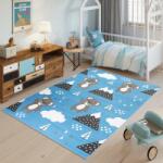 Tapiso Gyermek szőnyeg, kék színben, medvékkel