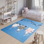 Tapiso Gyermek szőnyeg, kék színben, macskákkal
