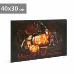  Halloween-i LED-es hangulatkép - fali akasztóval, 2 x AA, 40 x 30 cm (58400) (58400)