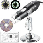 Izoxis Digitális mikroszkóp 1600x-os nagyítással, 8 db ultrafényes LED lámpával, USB kábellel