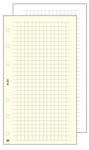  Kalendárium betét, jegyzetlap, "S", kockás, SATURNUS, fehér (CONKS327F)