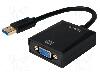 LogiLink Cablu D-Sub 15pin HD soclu, USB A mufa, USB 2.0, USB 3.0, lungime Lungime cablu, Culoare izolaţie, LOGILINK - UA0231