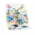  Popshots képeslap, mini, virágcsokor, pillangók, Mason Jars (TR319)