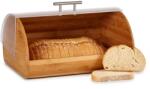 Kinvara Cutie pentru paine, din bambus cu capac din plastic și mâner metalic (81317 AR)
