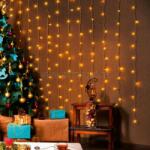 Somogyi Elektronic Karácsonyi LED-es fényfüggöny hidegfehér KIN 168C/WH (KIN 168C/WH)