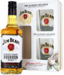 Jim Beam White whiskey 0, 7l +2 pohár díszdobozban 40 %