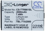 RealPower TP-Link TBL-71A2000 3.7V 2000mAh utángyártott akku Li-ion (TTR861SL)