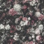 As Creation Tapet negru cu flori vintage